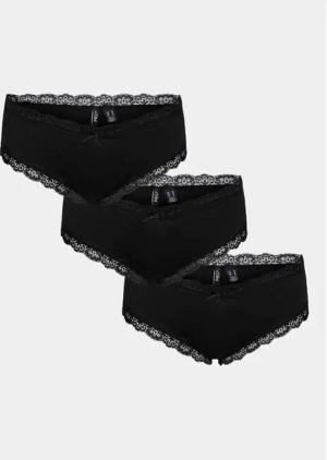 Pieces 3er-Set klassische Damenslips Nola 17108468 Schwarz