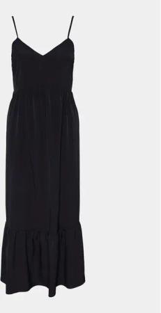 Pieces Sommerkleid Sade 17146543 Schwarz Wide Fit