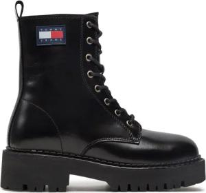 Tommy Jeans Schnürstiefeletten Urban Tommy Jeans Lace Up Boot EN0EN01995 Schwarz