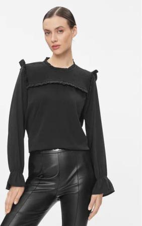 JDY Bluse 15308129 Schwarz Regular Fit