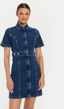Tommy Jeans Jeanskleid DW0DW18593 Blau Slim Fit