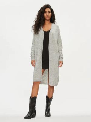 Pieces Strickjacke 17139787 Grau Regular Fit