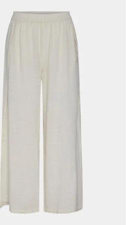Pieces Stoffhose Agnes 17148062 Écru Regular Fit