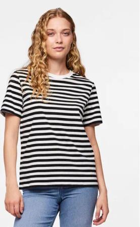 Pieces T-Shirt Ria 17146339 Schwarz Regular Fit