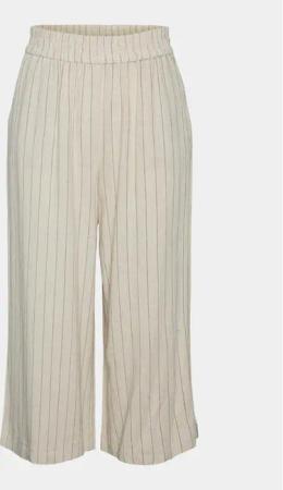 Pieces Culottes Vinsty 17124361 Beige Wide Leg