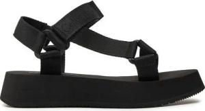 Calvin Klein Jeans Sandalen Sandal Velcro Webbing In Mtl YW0YW01480 Schwarz