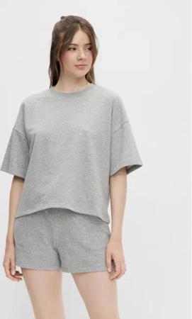 Pieces T-Shirt Chilli Summer 17118870 Grau Loose Fit