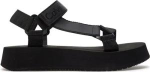 Calvin Klein Jeans Sandalen Sandal Velcro Webbing Dc YW0YW01353 Schwarz