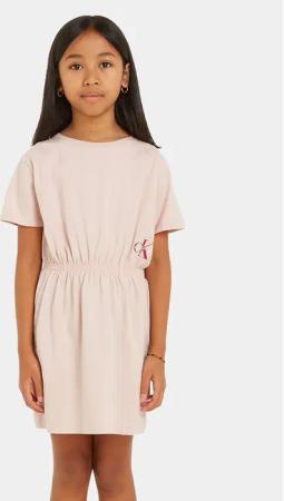 Calvin Klein Jeans Kleid für den Alltag Monogram IG0IG02473 D Rosa Regular Fit