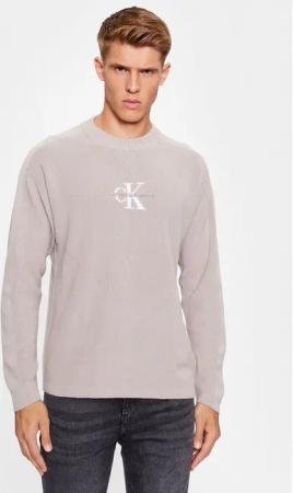 Calvin Klein Jeans Pullover J30J322460 Grau Loose Fit