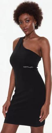 Calvin Klein Jeans Kleid für den Alltag J20J220757 Schwarz Slim Fit