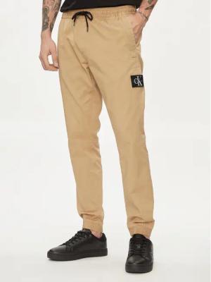 Calvin Klein Jeans Joggers Monologo Badge J30J325114 Beige Skinny Fit