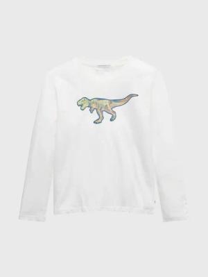 Tom Tailor Longsleeve 1033090 Weiß Regular Fit