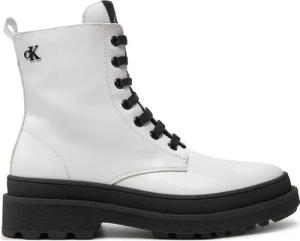 Calvin Klein Jeans Schnürstiefeletten Lace-Up Bootie V4A5-81031-1453 S Weiß
