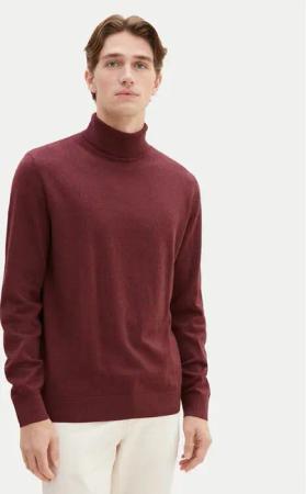 Tom Tailor Rollkragenpullover 1038202 Dunkelrot Regular Fit