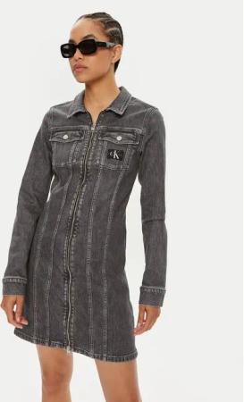 Calvin Klein Jeans Jeanskleid J20J223667 Blau Regular Fit