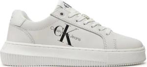 Calvin Klein Jeans Sneakers Chunky Cupsole Laceup Mon Lth Wn YW0YW00823 Weiß