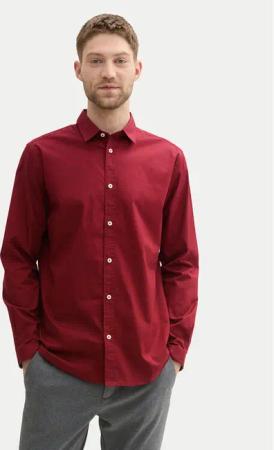Tom Tailor Hemd 1037435 Dunkelrot Regular Fit