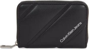 Calvin Klein Jeans Kleine Damen Geldbörse Quilted Med Zip Around K60K611972 Schwarz