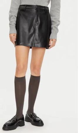 Calvin Klein Jeans Rock aus Kunstleder J20J224190 Schwarz Regular Fit
