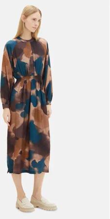 Tom Tailor Kleid für den Alltag 1039177 Bunt Regular Fit