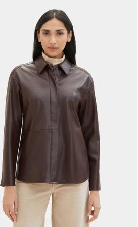 Tom Tailor Hemd 1039143 Braun Regular Fit