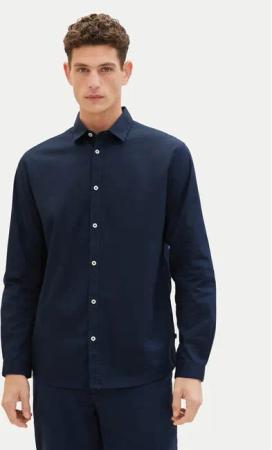 Tom Tailor Hemd 1037435 Dunkelblau Regular Fit