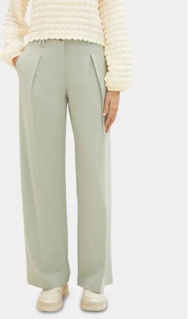 Tom Tailor Stoffhose 1040686 Grün Wide Leg