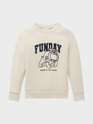 Tom Tailor Sweatshirt 1032888 Beige Regular Fit