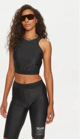 Versace Jeans Couture Top 76HAM227 Schwarz Skinny Fit