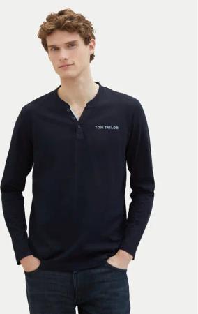 Tom Tailor Longsleeve 1040908 Dunkelblau Regular Fit