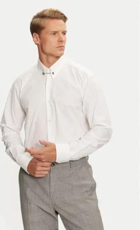 Hugo Hemd Vikko 50524838 Weiß Modern Fit