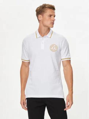 Versace Jeans Couture Poloshirt 76GAGT02 Weiß Regular Fit