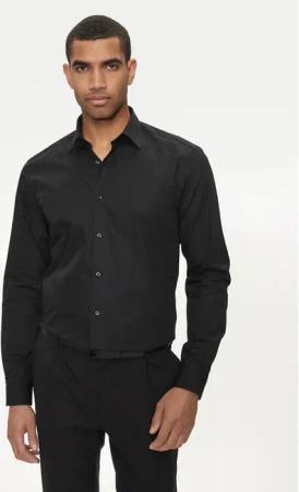 Hugo Hemd Valerio 50519812 Schwarz Modern Fit