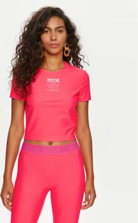 Versace Jeans Couture T-Shirt 76HAH602 Rosa Slim Fit