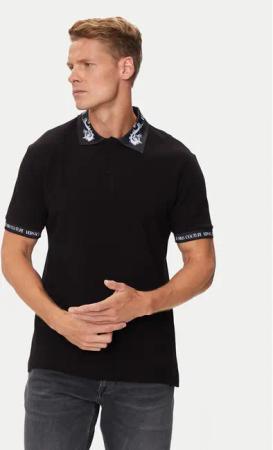 Versace Jeans Couture Poloshirt 76GAGT00 Schwarz Regular Fit
