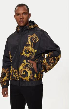 Versace Jeans Couture Übergangsjacke 76GAS406 Schwarz Regular Fit