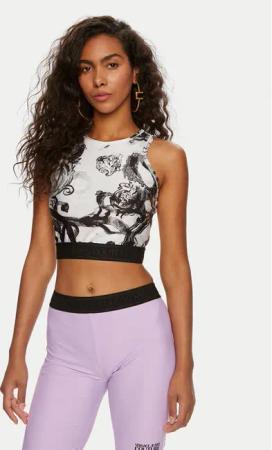 Versace Jeans Couture Top 76HAM227 Weiß Skinny Fit