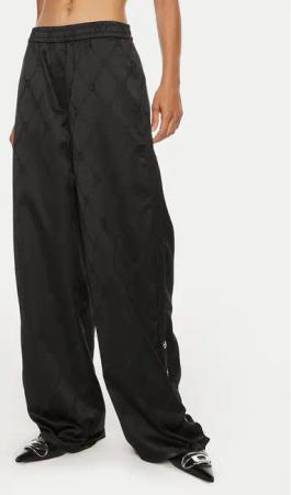 Hugo Stoffhose Hacelia-1 50518017 Schwarz Relaxed Fit