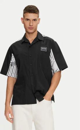 Versace Jeans Couture Hemd 76GAL202 Schwarz Relaxed Fit