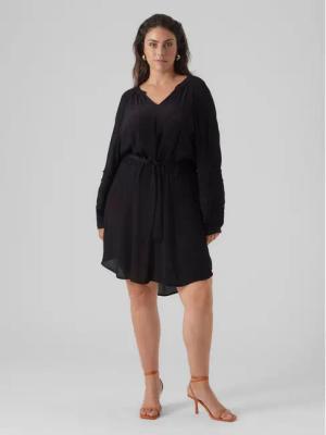 Vero Moda Curve Kleid für den Alltag 10297334 Schwarz Regular Fit
