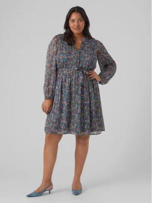 Vero Moda Curve Kleid für den Alltag Mabby 10297221 Bunt Regular Fit