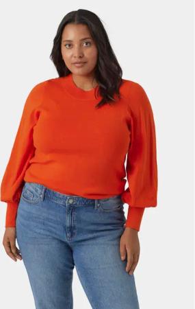 Vero Moda Curve Pullover 10291293 Orange Regular Fit