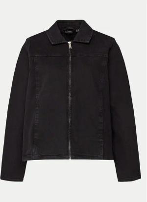 Vero Moda Curve Jeansjacke 10307413 Schwarz Regular Fit
