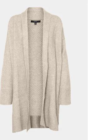 Vero Moda Curve Strickjacke 10297283 Beige Regular Fit