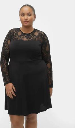 Vero Moda Curve Coctailkleid 10305860 Schwarz Regular Fit