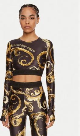 Versace Jeans Couture Bluse 77HAH218 JS360 Schwarz Slim Fit