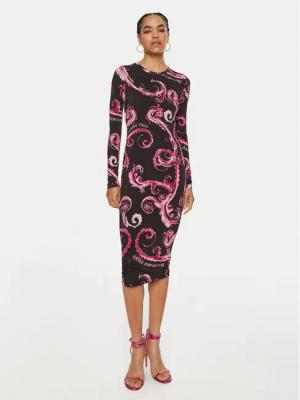 Versace Jeans Couture Kleid für den Alltag 77HAO9B0 JS358 Rosa Slim Fit
