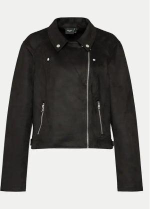 Vero Moda Curve Jacke aus Kunstleder Jose 10308583 Schwarz Slim Fit