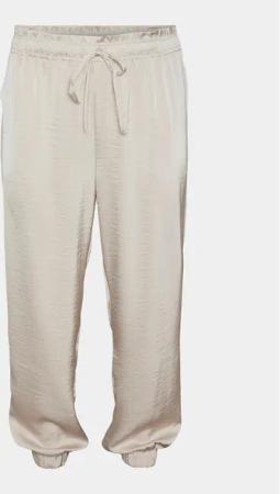 Vero Moda Curve Stoffhose Marys 10301979 Écru Loose Fit